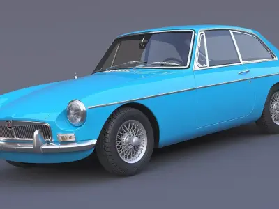 1965 MG MGB GT 3D model