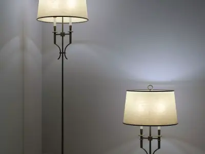 ZONCA table lamp and floor lamp 3D model