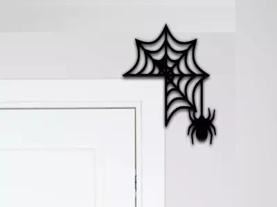 Spider Door Corner Decor 3D print model order
