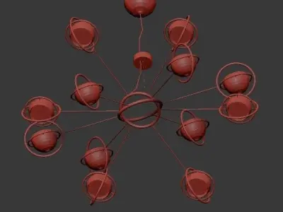 Cosmo stella chandelier 3D model