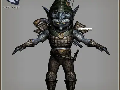 Goblins Army Light Version Low-poly 3D model