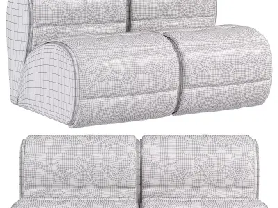 Flora Sofa by Flou 3D model
