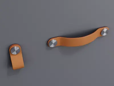 Ikea OSTERNAS leather handle set 3D model