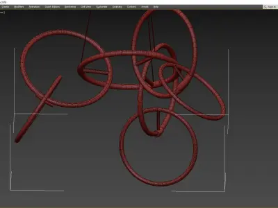 RINGER CHANDELIER Low-poly 3D model