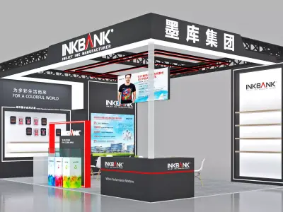 Booth Exhibition Stand Stall 9x6m Height 440cm 3 Open 3D model 3D model purchase