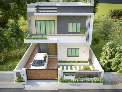 Lumion 11 villa exterior 3d model 3D model