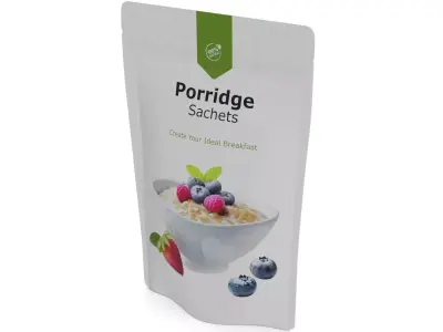 Porridge Porridge Sachets Low-poly 3D model