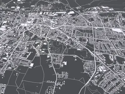 Cityscape Elblag Poland 3D model