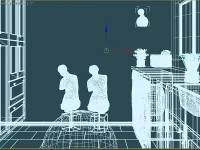 Laundry - Bathroom 1 3D model