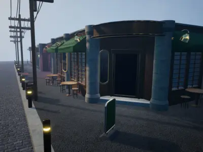 Stores Vol 1 For Unreal And Unity Low-poly 3D model