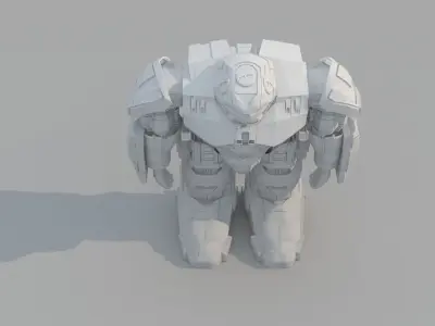Hulk Buster  Low-poly 3D model