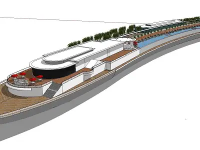 vacation spot-Resort-Fashion Leisure Hotel-0139 3D model
