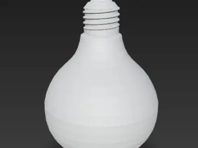 Faceted Globe LED Bulb 3D model