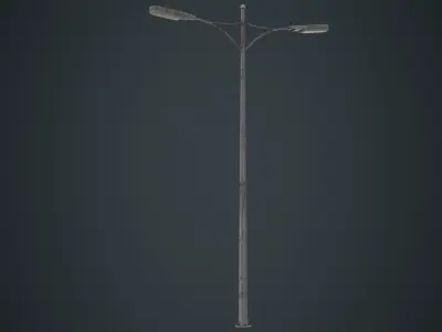 Street Light 6B Low-poly 3D model