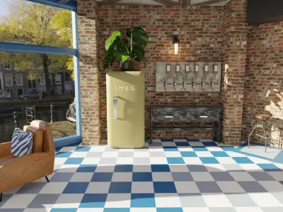 Dinning and wine bar 3D model