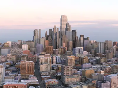 City 66 Low-poly 3D model