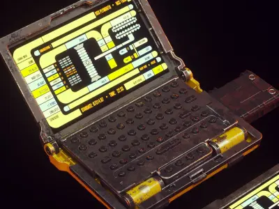 Cyberpunk  Hacking device concept 3D model