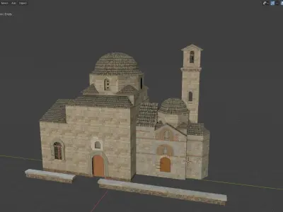 Byzantine Church 3D model