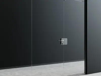 Fittings For Glass Doors 3D model