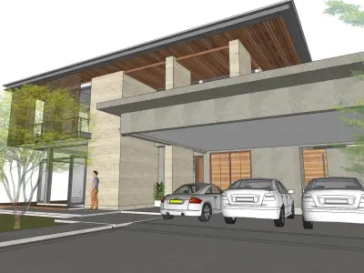 Casa Villa - 16 Modern SketchUp 3D Model 3D model