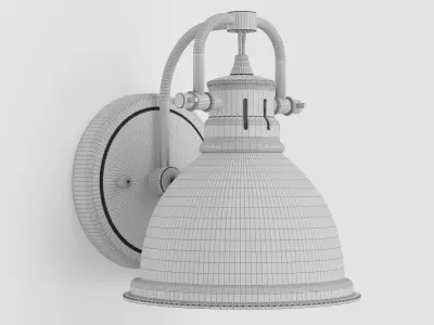 Golden Lighting 3602 BA1 Chrome Black 3D model