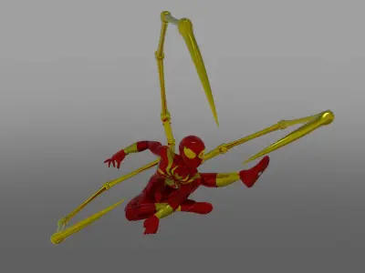 Spectacular Spider - Man Iron Spider Low-poly 3D model