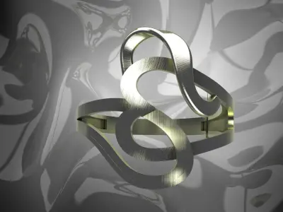 Plain Light Women Ring 3D print model