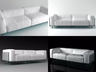 Crystal sofa moduls 3D model