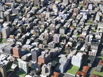 City 123 Low-poly 3D model