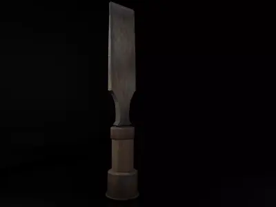 old chisel with texture 3D model