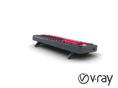 GlowGrid MIDI Keyboard model pack Low-poly 3D model