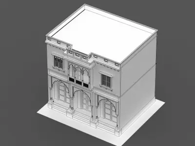 Indian Palace Structure  3D model