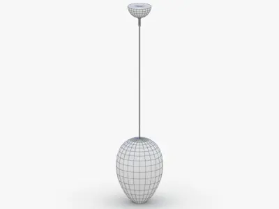 1489 - Hanging Lamp Low-poly 3D model