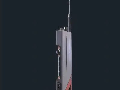 Sci-fi Radio Low-poly 3D model