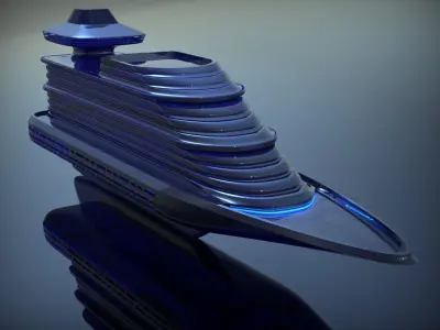 Futuristic Ship  3D model