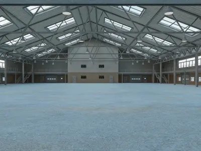 Warehouse 11 interior and exterior 3D model