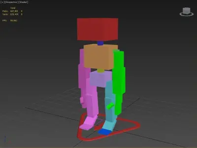 Short Robot 3D model