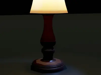 Antique Style Lamp 3D model