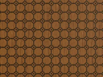 Oak Hexagon Star Parquet Flooring PBR Seamless Texture