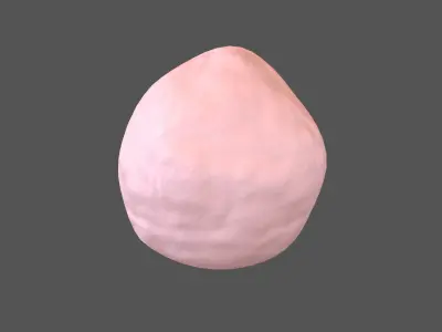 Snowball v1 005 Low-poly 3D model