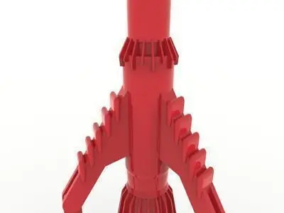 Thunderbird rocket launcher 3D print model