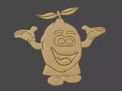 Lemon Magnet 3D print model