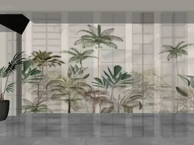 Glass Block Partition Collection 3D Models 3D model