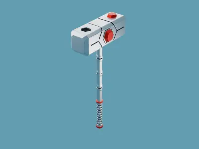 Sci Fi Hammer 02 3D print model