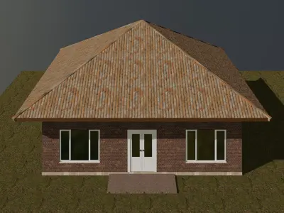 Small square house 3D model