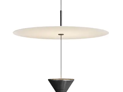 Minimalist Flying Saucer Chandelier 3D model