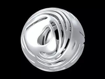 Abstract Sphere v14 002 Low-poly 3D model