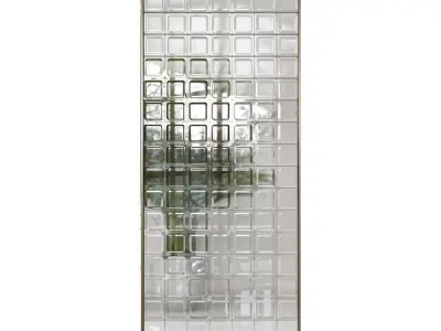 Glass block partition 2 3D model