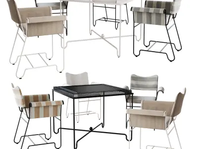 Tropique Dining Set by GUBI 3D model