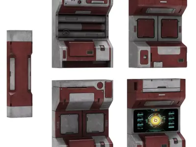 Sci-Fi elements 4 3D model